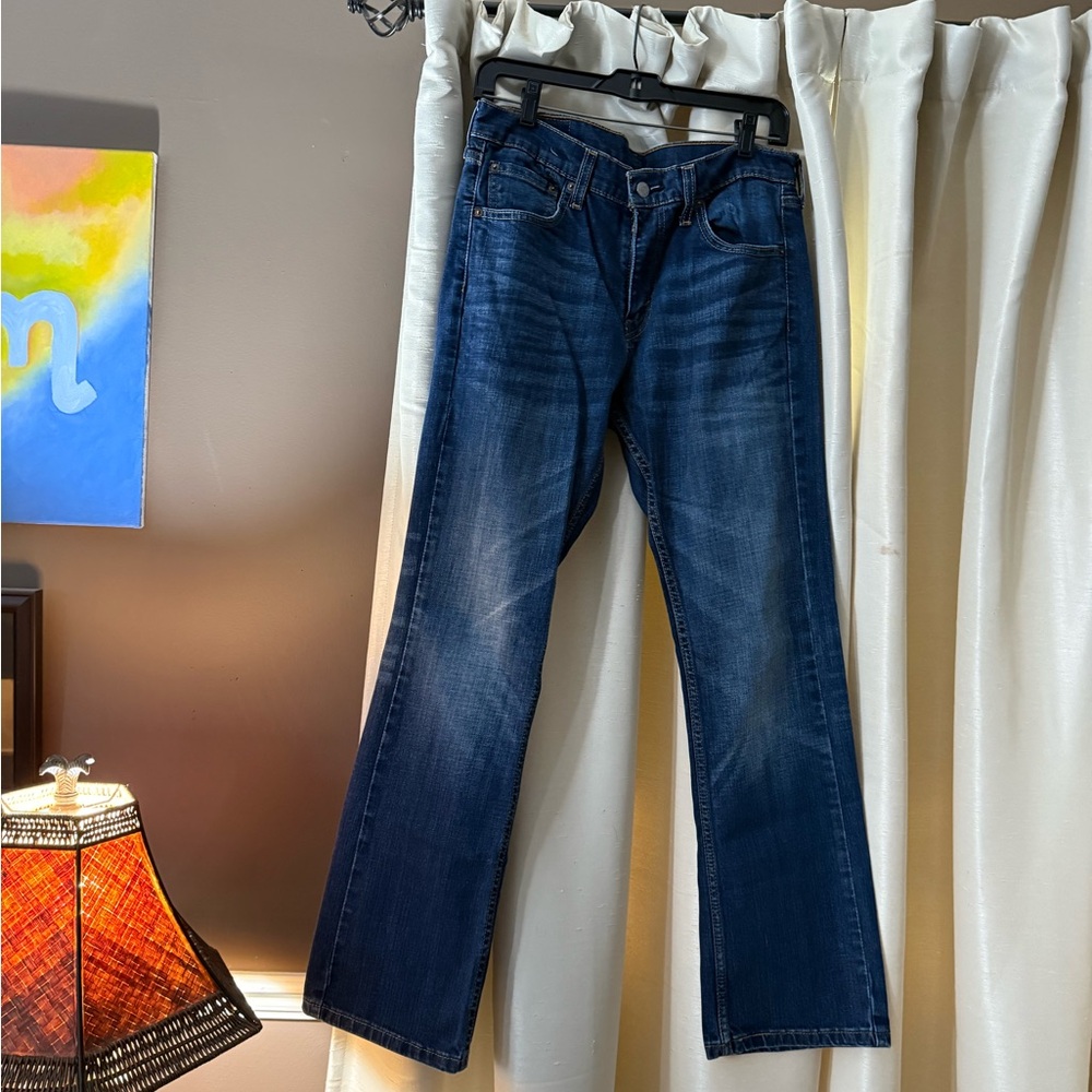 Levi's Indigo 527 Slim Bootcut Jeans (31/30; 100% cotton)